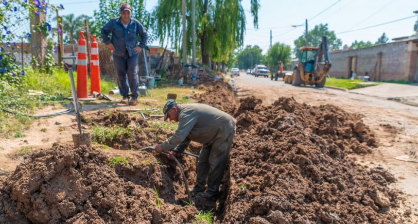 En Las Campanas, más familias ya están conectadas a la red cloacal 