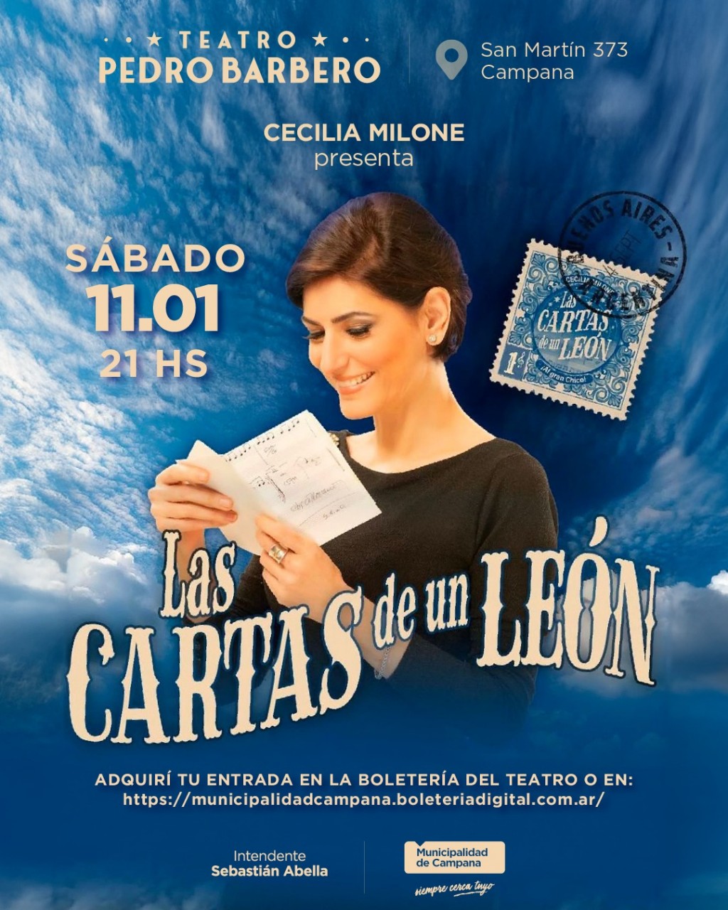 Cecilia Milone se presentará el sábado 11 en el Teatro Pedro Barbero