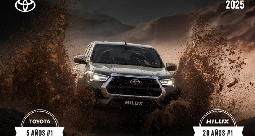 2025 récord para Toyota: número uno en ventas, producción y exportación por quinto año consecutivo y 20 años de Hilux como la pick-up más elegida por los argentinos
