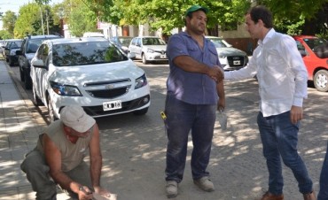 El intendente Abella recorri&oacute; obras de mantenimiento en la ciudad 