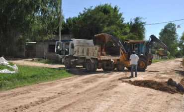 San Jacinto: se realiz&oacute; la limpieza integral de la calle De la Torre