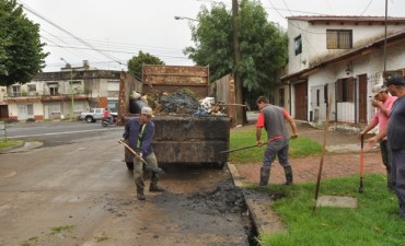 El Municipio realizó la limpieza de bocas de tormenta