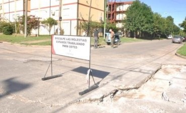 El Municipio contin&uacute;a reparando las calles del casco urbano