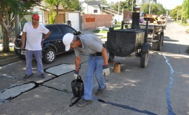Siguen los trabajos para conservar el pavimento 