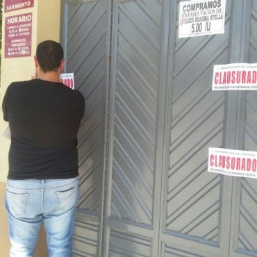El Municipio clausuró el supermercado Oriente