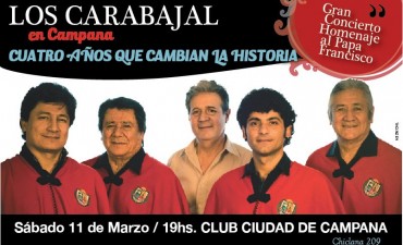 Con un show de Los Carabajal se celebran los 4 a&ntilde;os del Pontificado del Papa Francisco