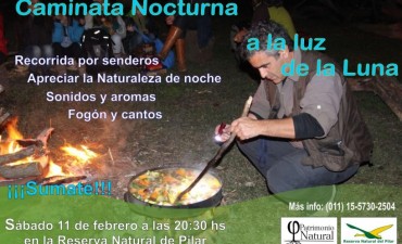 La Asociaci&oacute;n Patrimonio Natural invita a la Caminata a la luz de la luna.