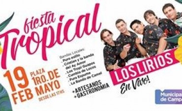 La plaza 1&ordm; de Mayo vivir&aacute; un domingo a pura m&uacute;sica tropical con la presentaci&oacute;n de Los Lirios   