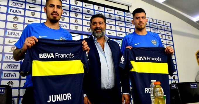 Boca present&oacute; a sus dos refuerzos