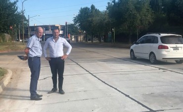 Reabren el tr&aacute;nsito en Sarmiento a la altura de la plaza 1&ordm; de Mayo