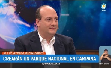 La creaci&oacute;n del Parque Nacional en Campana impacta en los medios nacionales