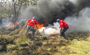Con un r&aacute;pido accionar se sofoc&oacute; con &eacute;xito el incendio en la Reserva Natural Otamendi