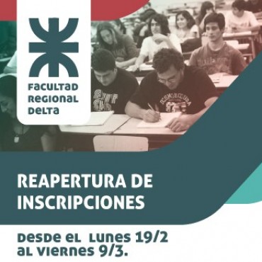 Universidad p&uacute;blica y gratuita  En la UTN inscribite hoy y comenz&aacute; en Abril 2018!!