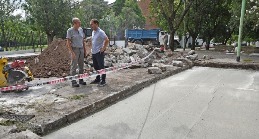 Plan de Bacheo Urbano: colocaron el hormig&oacute;n en 25 de Mayo y Balcarce
