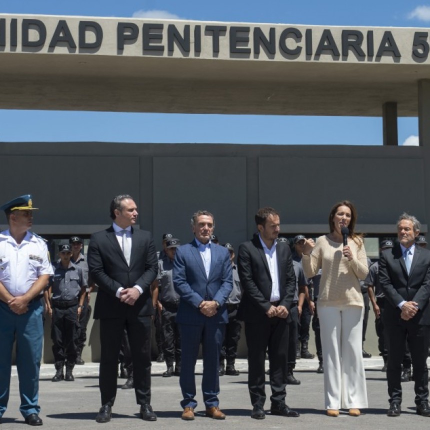 MAR&Iacute;A EUGENIA VIDAL INAUGUR&Oacute; UNA C&Aacute;RCEL MODELO PARA J&Oacute;VENES DE 18 A 21 A&Ntilde;OS EN LA CIUDAD DE CAMPANA