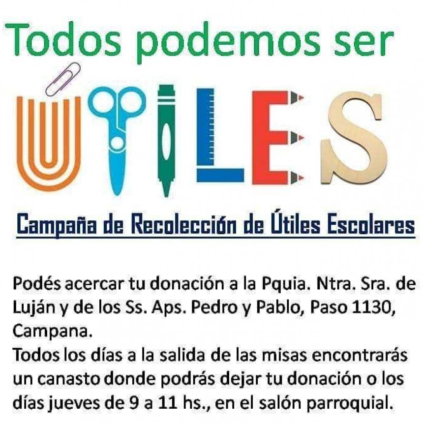 Campa&ntilde;a de recolecci&oacute;n de &uacute;tiles