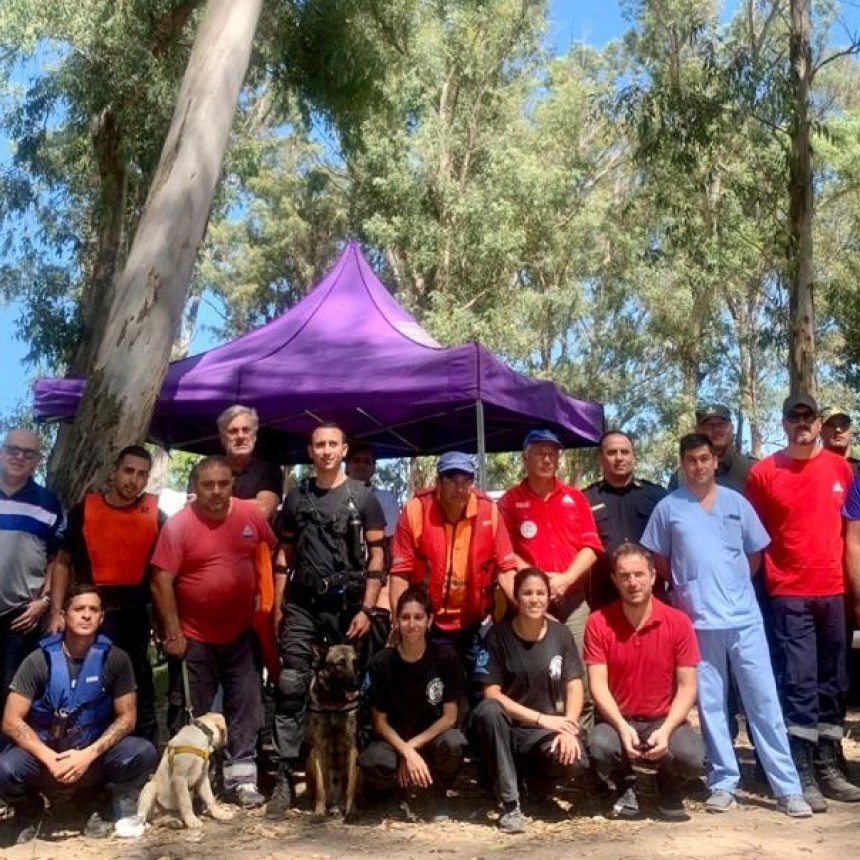 Se realiz&oacute; un importante simulacro de b&uacute;squeda de personas extraviadas