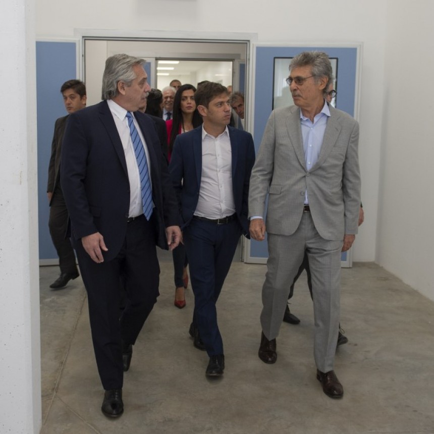 Kicillof acompa&ntilde;&oacute; a Alberto Fern&aacute;ndez en la inauguraci&oacute;n de una planta de medicamentos biol&oacute;gicos en Escobar