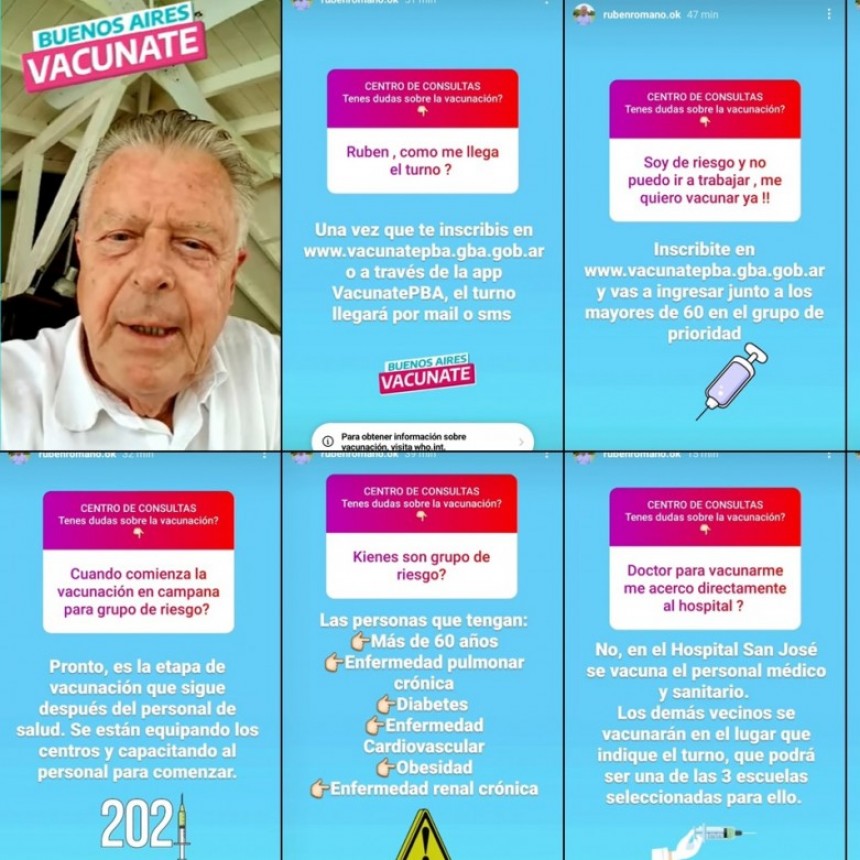 Romano lanzó un centro virtual de consultas  sobre COVID-19