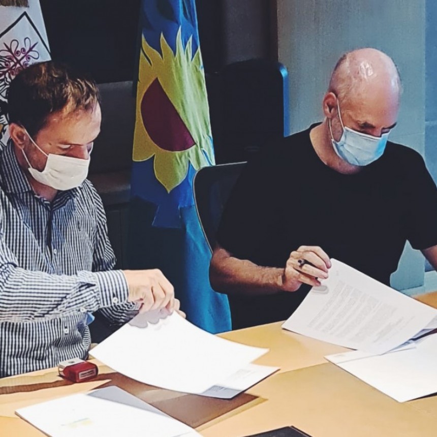 El Intendente firmó con Larreta importantes convenios sobre educación