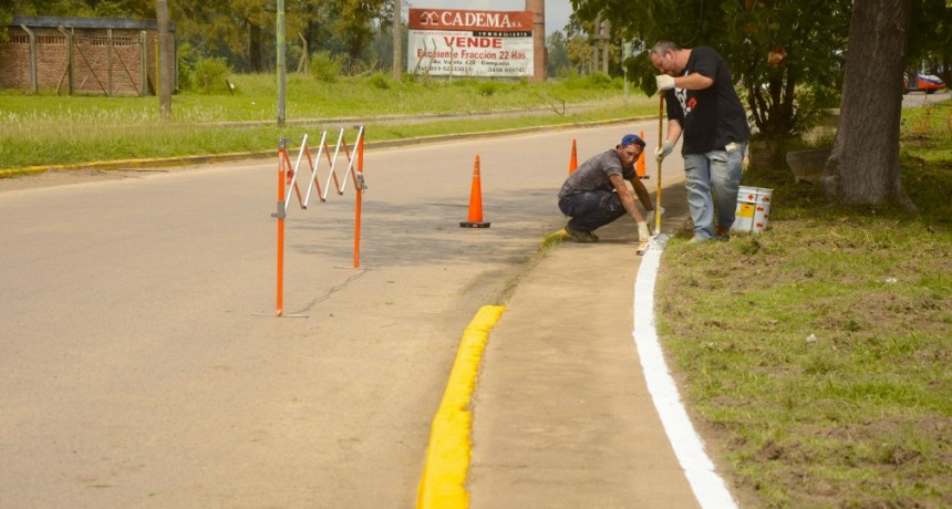 Importantes trabajos de señalización y puesta en valor de la avenida 6 de Julio 