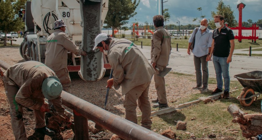Ultiman trabajos para habilitar al tránsito vehicular la calle de la nueva Costanera