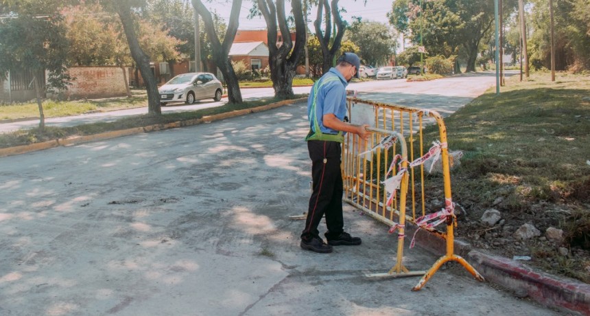 El Intendente presentó un importante plan de bacheo de hormigón 