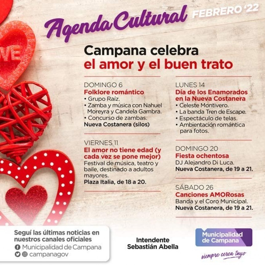 Agenda cultural: el Municipio anunció las propuestas para febrero