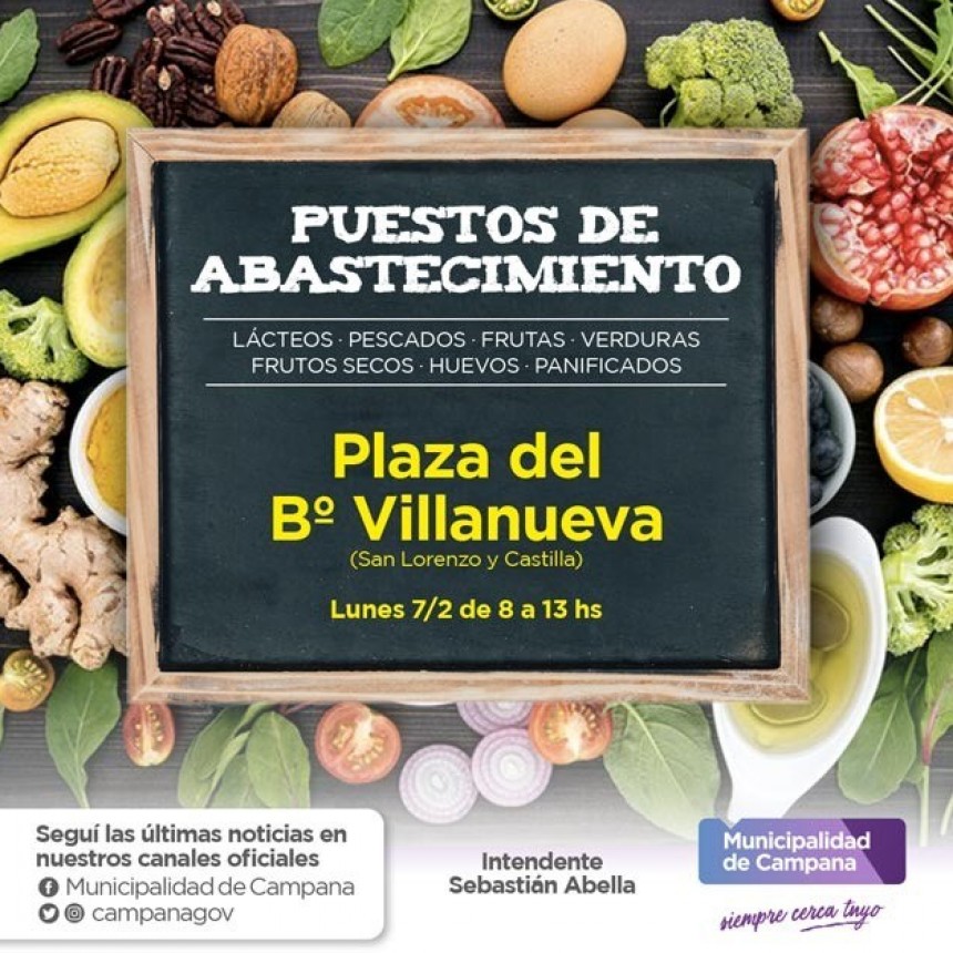 Informan el cronograma de puestos de abastecimientos