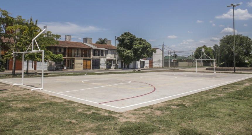Avanza la puesta en valor de la plaza del barrio Lubo
