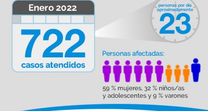 En enero, la Oficina de Violencia Doméstica de la Corte Suprema atendió 722 denuncias