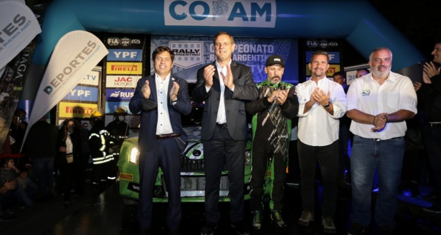Kicillof participó de la largada del Rally Argentino Copa Provincia de Buenos Aires