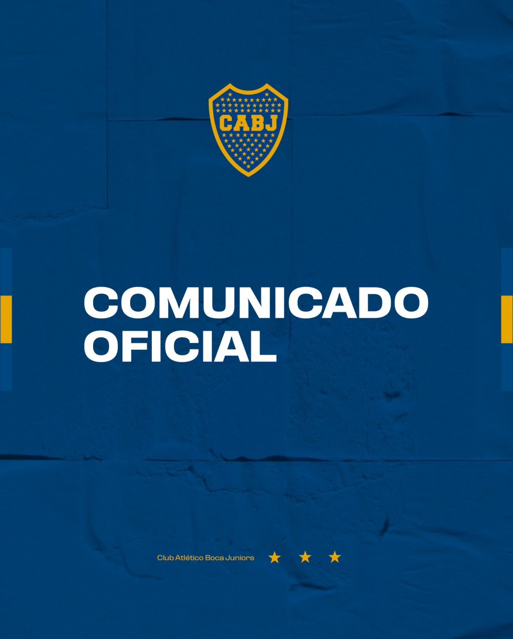Comunicado del Club Boca Juniors con referencia a la clausura