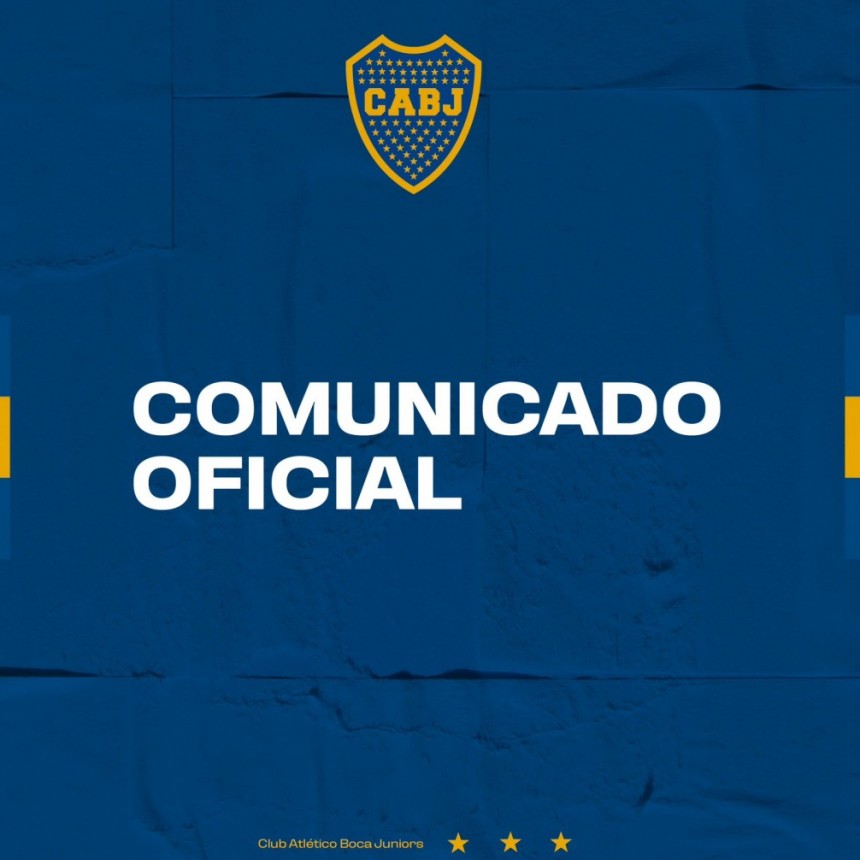 Comunicado del Club Boca Juniors con referencia a la clausura