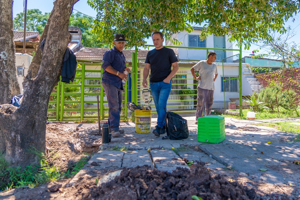 Las Campanas: avanzan los trabajos para conectar más familias a la red cloacal