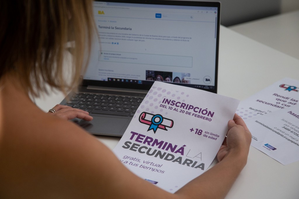 Hasta el 20 está abierta la inscripción al programa “Terminá la Secundaria”