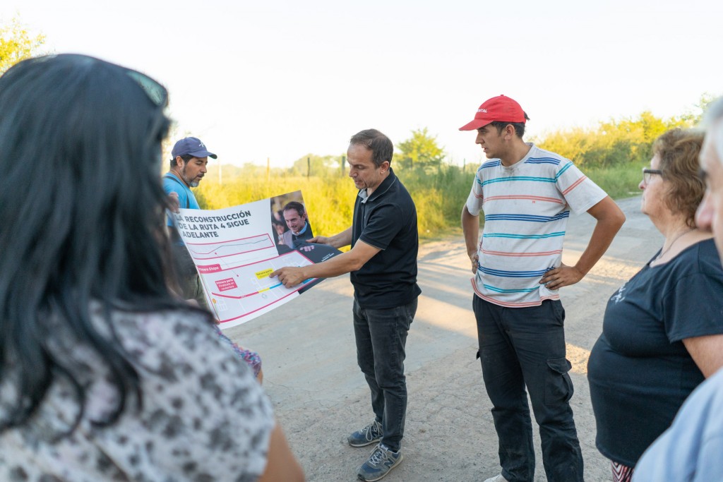 El Intendente gestionó que un tramo urbano de la nueva Ruta 4 sea más ancho