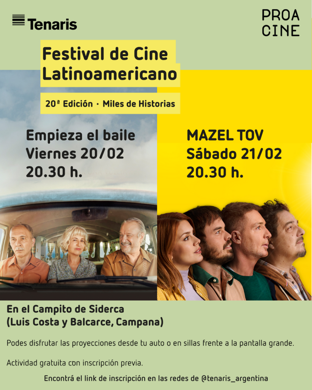 20 años de grandes historias: se presentó el nuevo Festival de Cine de Tenaris y PROA Cine