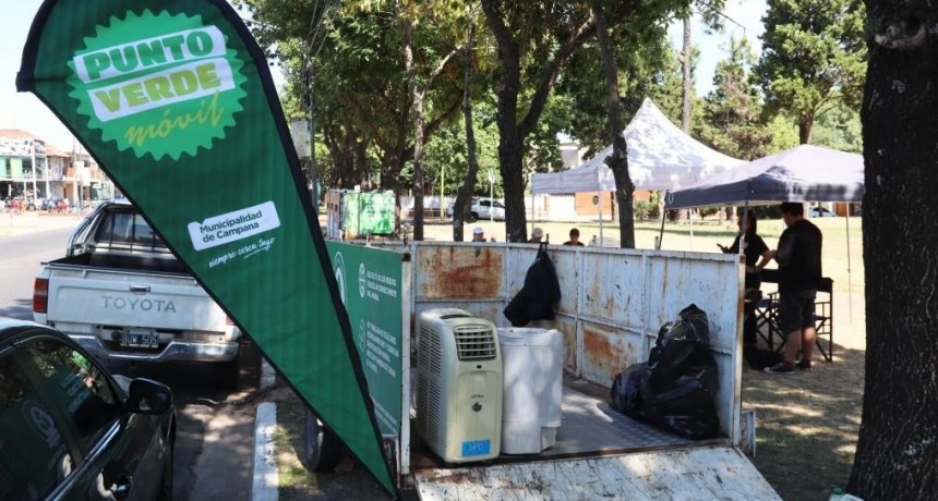 Punto Verde Móvil: los vecinos pueden llevar materiales electrónicos y eléctricos para reciclar