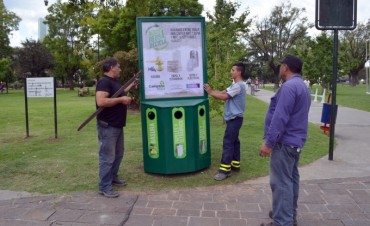 El Municipio empez&oacute; a instalar t&oacute;tems de reciclaje en la ciudad