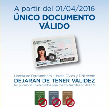 Desde el 1&ordm; de abril LA ANSES SOLO ACEPTAR&Aacute; EL DNI TARJETA PARA REALIZAR TR&Aacute;MITES
