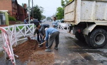 El Municipio repar&oacute; baches tras arreglos de ABSA
