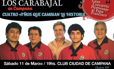 Los Carabajal  dar&aacute;n en Campana un concierto en homenaje al Papa Francisco