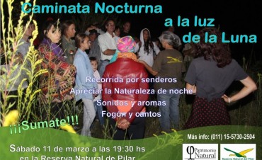 La Asociaci&oacute;n Patrimonio Natural invita a la Caminata a la luz de la luna