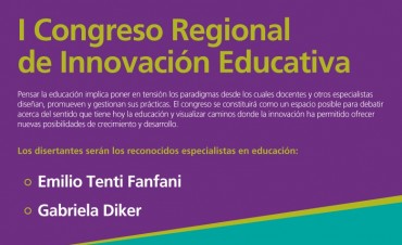 El s&aacute;bado se desarrollar&aacute; el I Congreso de Innovaci&oacute;n en Educaci&oacute;n en Campana