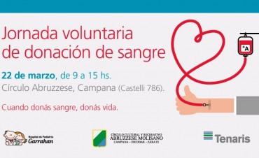 Jornada de Donaci�n voluntaria de sangre en el C�rculo Abruzzese