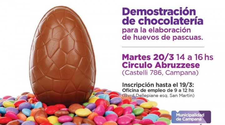 &Uacute;ltimos lugares para la clase abierta de elaboraci&oacute;n de huevos de pascua