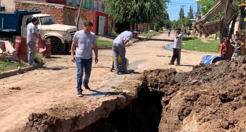 El Municipio comenz&oacute; la reparaci&oacute;n de una bocacalle en el barrio Dignidad
