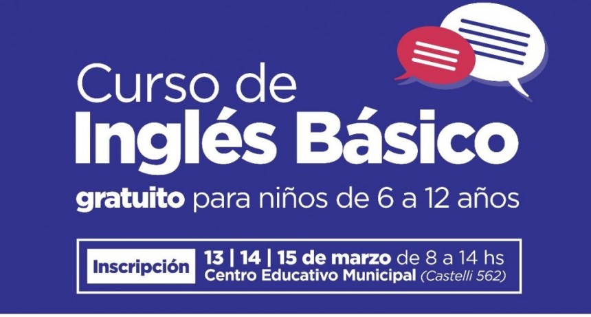 El Municipio lanza un curso de ingl&eacute;s b&aacute;sico para ni&ntilde;os