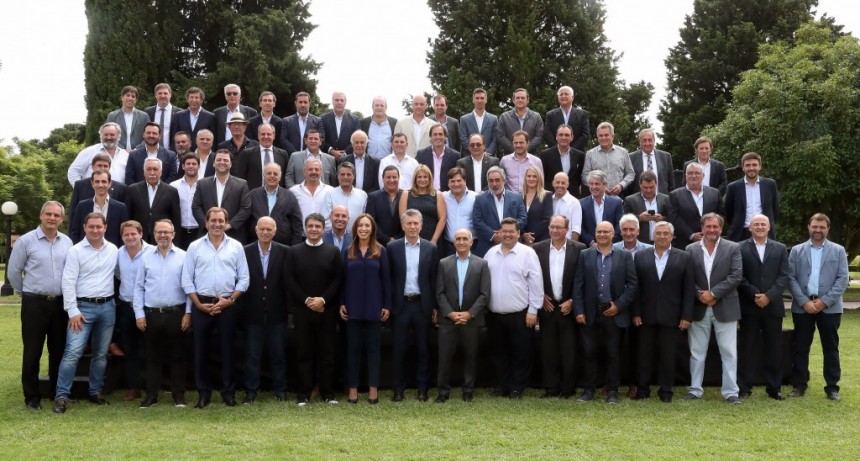 MACRI Y VIDAL PARTICIPARON DE UN ALMUERZO CON INTENDENTES BONAERENSES